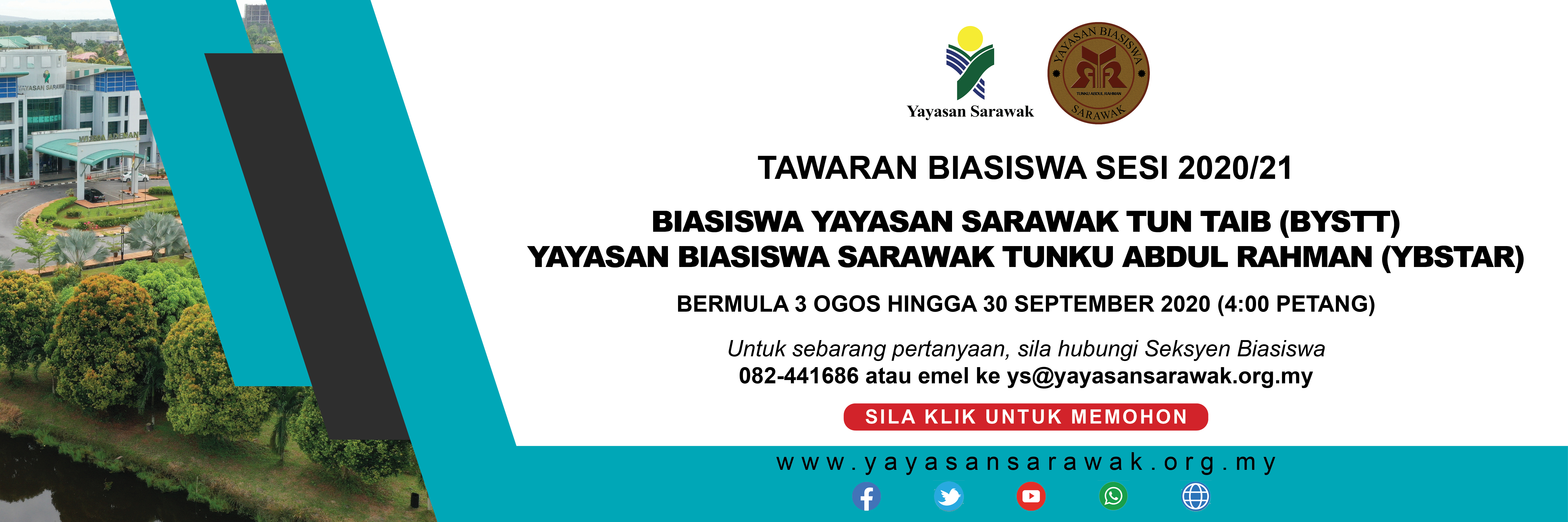 Tawaran Biasiswa Bagi Sesi 2020 2021 Yayasan Sarawak