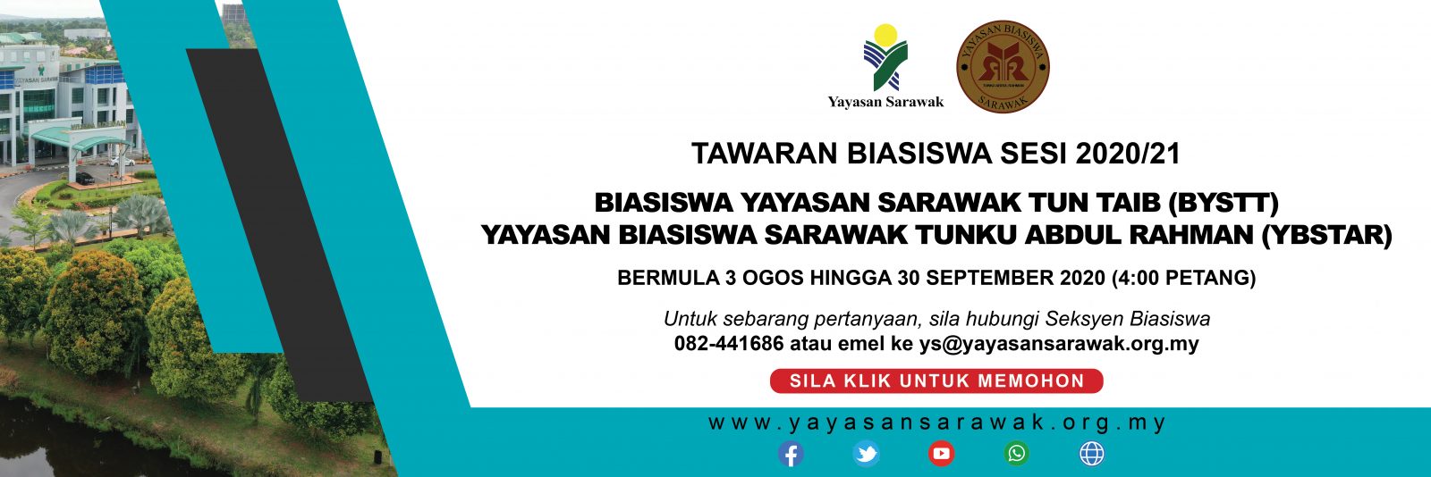 TAWARAN BIASISWA BAGI SESI 2020/2021  Yayasan Sarawak